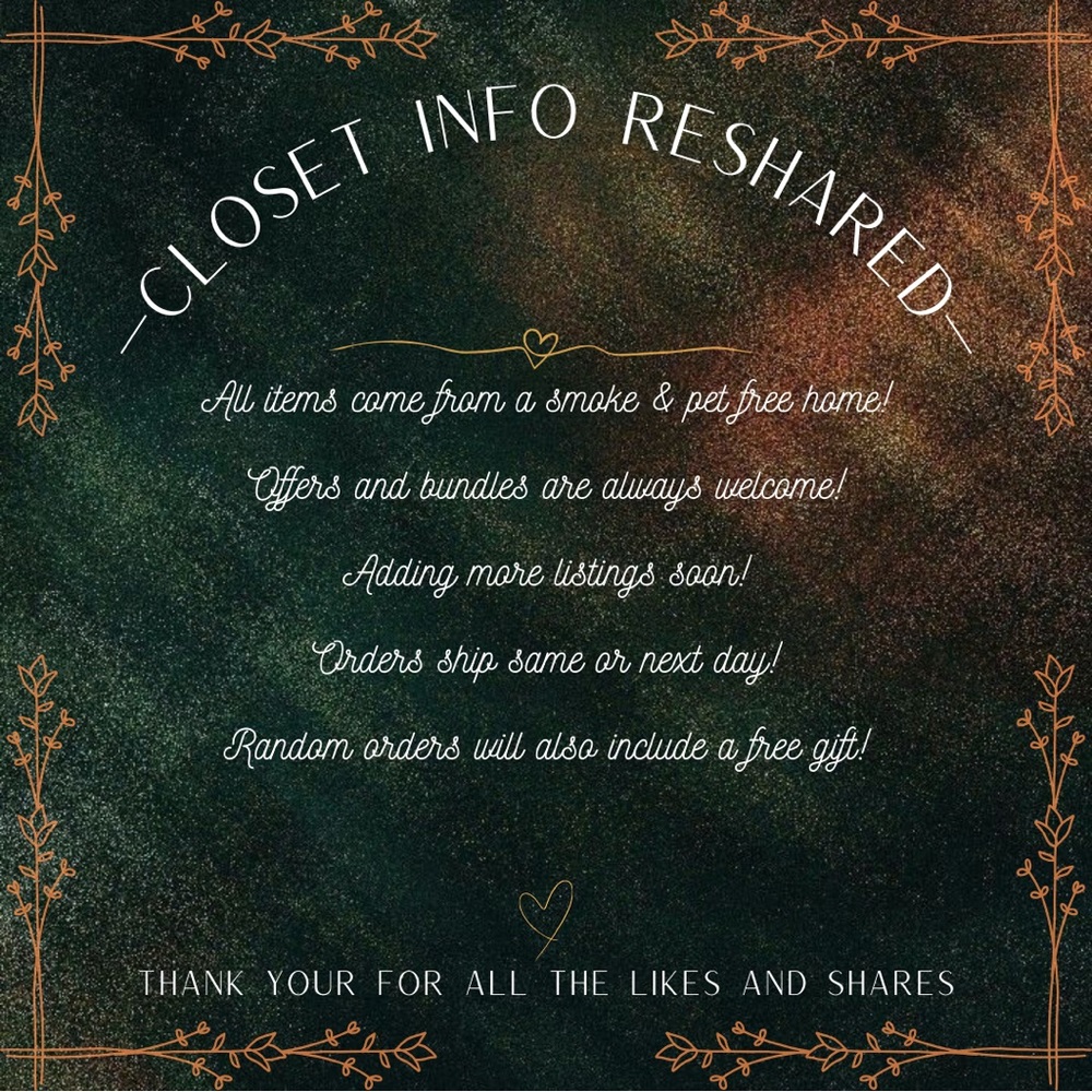 Closet info- come shop! 🖤